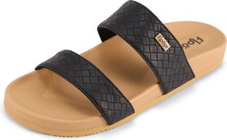 Floopi Double Strap Slide Sandal in Black at Nordstrom Rack, Size 10