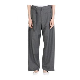 N&deg;21 Broeken, Dames, Grijs, M, Wol, Wollen broek