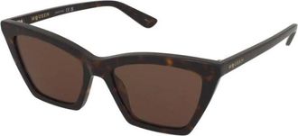 Alexander McQueen Am0536S Cat-eye Zonnebril - unisex - Accessoires - Bruin - Maat: 54 MM Leer