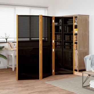 Berkfield Home 3-Panel Room Divider Black 210x180 cm