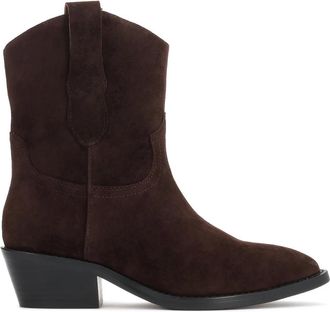 Kazar Suede Cowboy Boots - Dames - Cowboylaarzen - Bruin - 38 EU - Leer - Schoenen