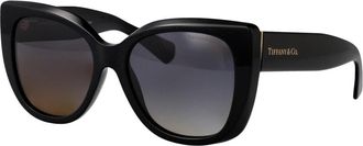 Tiffany & Co. Tf 4229 Zonnebril - Dames - Zonnebrillen - Zwart - 55 MM - Accessoires
