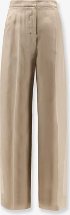 Max Mara Pantaloni Mxeolivi in seta - MAX MARA - gender_Woman