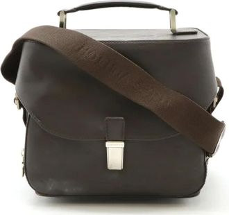 Louis Vuitton Pre-owned Handbags, female, Brown, Size: ONE SIZE Pre-owned Leather crossbody-bags