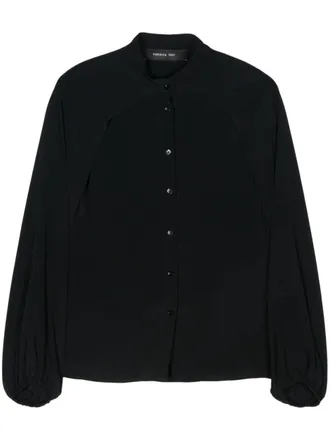 Federica Tosi Camicia in cr&ecirc;pe - Nero