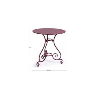 BIZZOTTO Tavolo etienne bordeaux D70