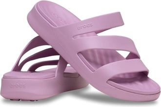 Crocs Getaway 209587-5BX Sandals Purple Slip On Strappy GBO1886