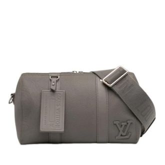 Louis Vuitton Pre-owned Cross Body Bags, female, Gray, Size: ONE SIZE Pre-owned Keepall City