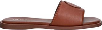 Trussardi Leren Greyhound Sandalen - Dames - Sandalen - Bruin - 38 EU - Leer - Schoenen