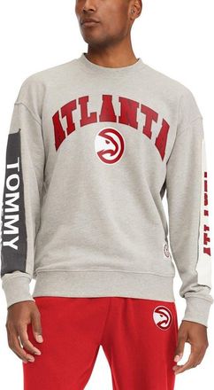 Tommy Jeans Mens Tommy Jeans Gray Atlanta Hawks James Patch Pullover Sweatshirt at Nordstrom, Size Xx-Large
