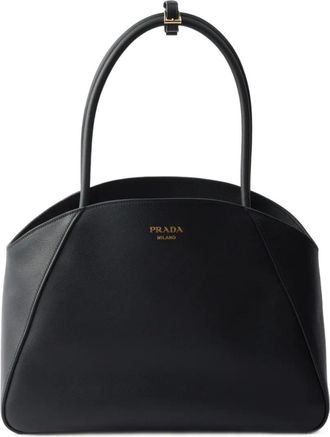 Prada Borsa tote grande in pelle - Nero