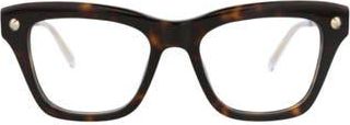 McQ by Alexander McQueen Optical Glasses in Havana Gold Transparent at Nordstrom Rack