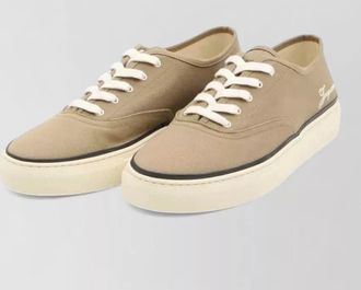 Jacquemus lace up low top round toe sneakers