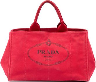 Prada Pre-owned Prada Large Canvas Canapa Logo Tote Ladies YJ07TQNKZD9J2H61