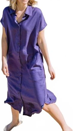 Kavu Kuta Shirt Dress In Blue Yonder
