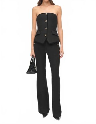 SIMKHAI Cambrie Bustier Top In Black