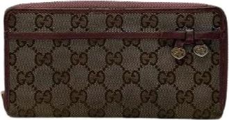 Gucci Pre-owned Wallets, female, Brown, Size: ONE SIZE Pre-owned Vintage Wallet