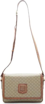 Celine Pre-owned Cross Body Bags, female, Beige, Size: ONE SIZE Pre-owned Leather handbags