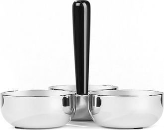 Nambé Circa Divided Nut Bowl