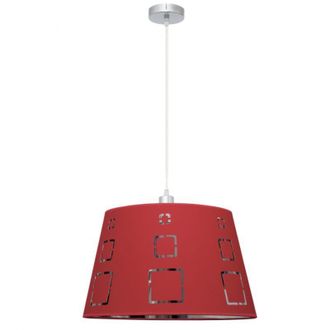 Fabrilamp Lampada a sospensione Celaya 1xe27 Rosso Regx40d de Fabrilamp