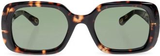 Chlo&eacute; Zonnebril - Dames - Zonnebrillen - Bruin - 53 MM - Accessoires