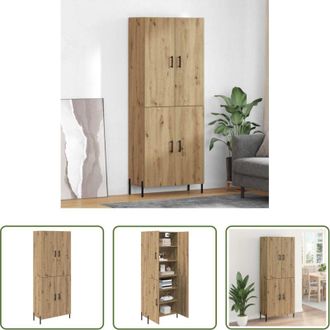 vidaXL Armadietto da parete - Credenza Rovere artigianale 69,5 x 34 x 180 cm