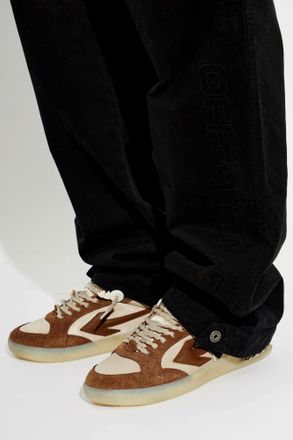 Off-white Eop Worn Out Sports Shoes, Mens, Brown
