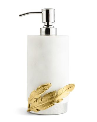 Michael Aram Gold Feather Soap Dispenser