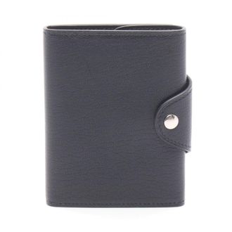 Herm&egrave;s Black Leather Wallet (Tri-Fold) (Pre-Owned)