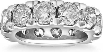 Pompeii3 10 1/2 Carat (ctw) Natural Diamond Eternity ring in White Gold