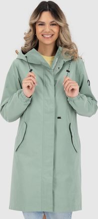 Alife And Kickin Parka ALIFE & KICKIN FrizziAKA, Damen, Gr. XXL, alpine frost, Web, Obermaterial: 90% Polyester, 10% Polyamid, unifarben, gerade ca. Mitte Oberschenkel