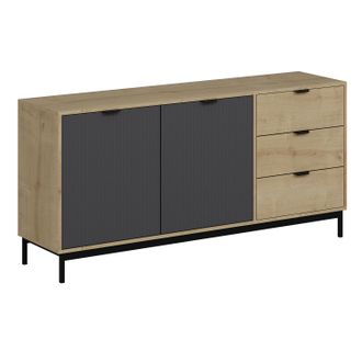 Homemania Aparador 2 Puertas Estilo Moderno Beige