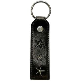 Jimmy Choo London Vintage Accessories, unisex, Gray, ONE SIZE, Pre-owned Leather Key Holder
