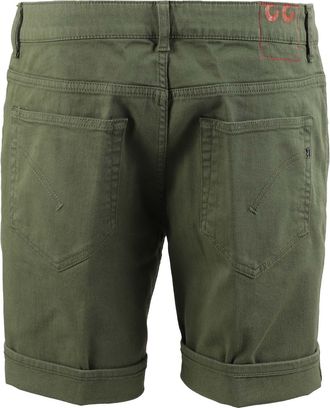 Dondup Olive Green Cotton Derick Bermuda Shorts