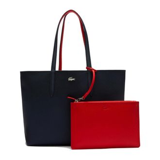 Lacoste Tassen, Dames, Blauw, ONE Size, Leer, Kids