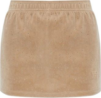Alexander Wang Minigonna con strass - Toni neutri