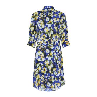 Vilebrequin Viscose Long Shirt Dress Frangipanier Trouble - Dames - Shirt Kleedjes - Veelkleurig - S - Kleedjes