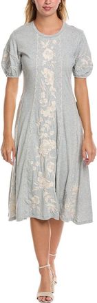 Johnny Was Seamed Knit Midi Dress