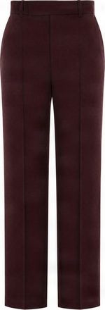 Patrizia Pepe Straight-Leg Pants with High Waist and Front Seams