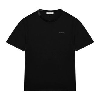 Premiata Katoenen T-shirt met nylon detail - Heren - Tops - Zwart - Maat: S Katoen