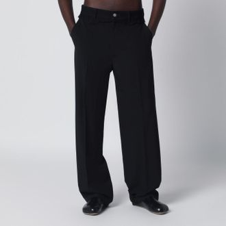 Maison Margiela Black wool-blend trousers