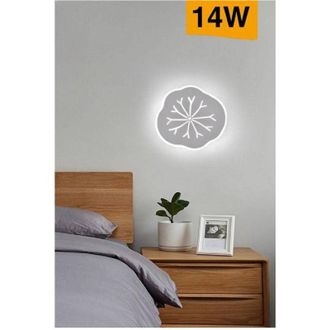 Trade Shop Trade Shop Traesio - Trade Shop - Applique Led Decorativa Effetto Venature Foglia Muro Lampada 14w Moderna Aq10-3c