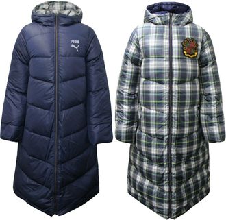 Puma x Fenty Reversible Womens Navy Quilted Coat - Size 8 UK