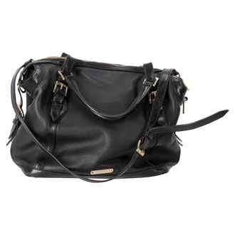 Burberry Burberry Medium Ellers geperforeerde shopper in zwart leer