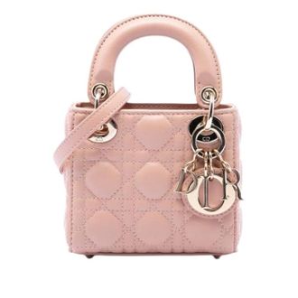 Dior Pre-owned Micro Lady Dior - Dames - Vintage Mini Tas - Roze - ONE Size - Vintage