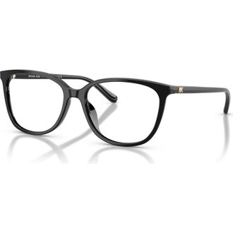 Michael Kors 55mm Rectangle optical glasses in Black at Nordstrom