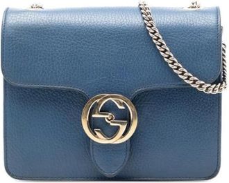 Gucci Pre-owned Cross Body Bags, female, Blue, Size: ONE SIZE Pre-owned Cross Body Bag