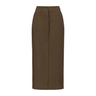Pinko Lanterna Skirt - female - PINKO - Midi Skirts - Green - M - Skirts