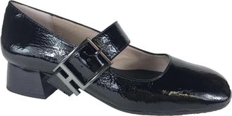Hispanitas Stijlvolle Mocassin Schoenen - Dames - Pumps - Zwart - 41 EU - Leer - Schoenen