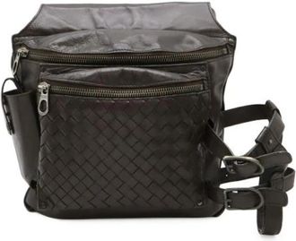 Bottega Veneta Pre-owned Fabric crossbody-bags - Dames - Vintage Heuptassen - Bruin - ONE Size - Vintage